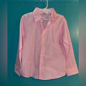 Kids Pink Button-Down Dress Shirt - Classic Collared Style